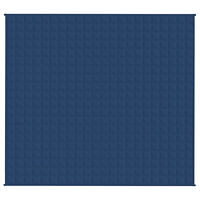 vidaXL Tyngdtäcke blå 200x220 cm 13 kg tyg