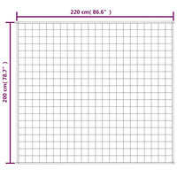 vidaXL Tyngdtäcke blå 200x220 cm 13 kg tyg