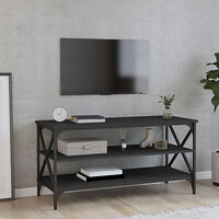 vidaXL Tv-bänk svart 100x40x50 cm konstruerat trä