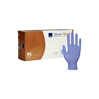 Abena Nitrilhandske puderfri blå XL 150/fp