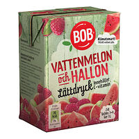 BOB Lättdryck Vattenmelon & Hallon 2 dl