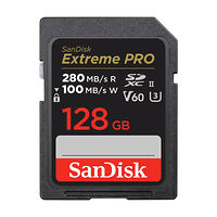 SANDISK SD Extreme Pro 128GB 280MB/s V60 C10 UHS-II