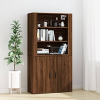 vidaXL Skåp brun ek konstruerat trä
