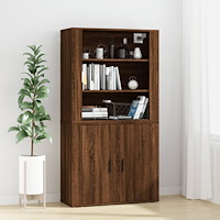 vidaXL Skåp brun ek konstruerat trä