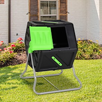 vidaXL Roterande kompost 60x58x74 cm 105 L polypropen