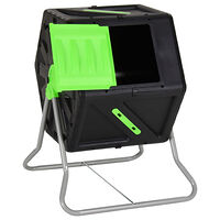 vidaXL Roterande kompost 60x58x74 cm 105 L polypropen