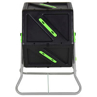 vidaXL Roterande kompost 60x58x74 cm 105 L polypropen