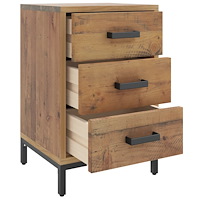vidaXL Sängbord 2 st 40x30x55 cm massiv furu
