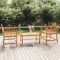 vidaXL Trädgårdsstolar 2 st 91x62x94 cm massiv teak