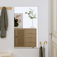 vidaXL Väggspegel 50x80 cm glas rektangulär