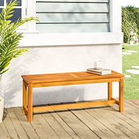 vidaXL Trädgårdsbänk 110x35x45 cm massivt akaciaträ