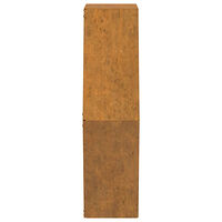 vidaXL Odlingslådor för vägg 2 st rosttrögt stål 46x10x40 cm