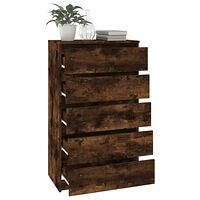 vidaXL Lådskåp rökfärgad ek 60x36x103 cm konstruerat trä