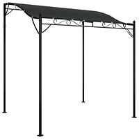 vidaXL Paviljong antracit 2x2,3 m 180 g/m² tyg och stål