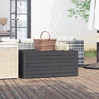 vidaXL Dynbox grå 101x50,5x46,5 cm massiv furu