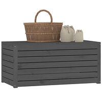 vidaXL Dynbox grå 101x50,5x46,5 cm massiv furu