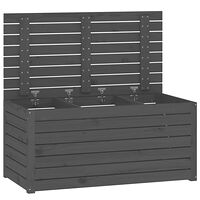 vidaXL Dynbox grå 101x50,5x46,5 cm massiv furu