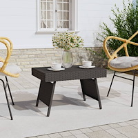 vidaXL Hopfällbart sidobord svart 60x40x38 cm konstrotting