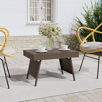 vidaXL Hopfällbart sidobord brunt 60x40x38 cm konstrotting