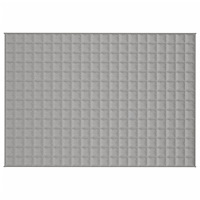 vidaXL Tyngdtäcke grå 135x200 cm 10 kg tyg