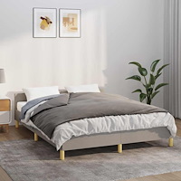 vidaXL Tyngdtäcke med påslakan grå 150x200 cm 7 kg tyg