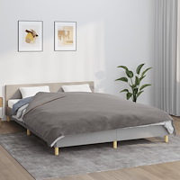 vidaXL Tyngdtäcke med påslakan grå 200x200 cm 13 kg tyg