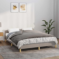 vidaXL Tyngdtäcke med påslakan grå 138x200 cm 10 kg tyg