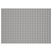 vidaXL Tyngdtäcke grå 137x200 cm 10 kg tyg