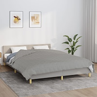 vidaXL Tyngdtäcke grå 200x220 cm 13 kg tyg