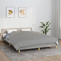 vidaXL Tyngdtäcke grå 220x230 cm 11 kg tyg