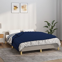 vidaXL Tyngdtäcke blå 122x183 cm 9 kg tyg