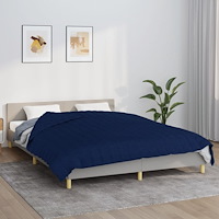 vidaXL Tyngdtäcke blå 200x230 cm 9 kg tyg