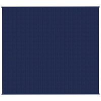 vidaXL Tyngdtäcke blå 200x220 cm 13 kg tyg