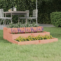 vidaXL Odlingslåda 78x78x27 cm massiv douglas