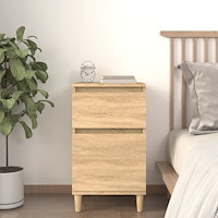 vidaXL Sängbord sonoma-ek 40x35x70 cm