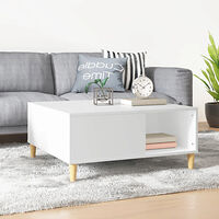 vidaXL Soffbord vit 80x80x36,5 cm konstruerat trä