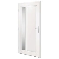 vidaXL Ytterdörr vit 108x208 cm PVC
