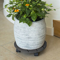 Nature Nature Blomvagn rund Ø30 cm antracit trä