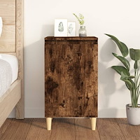 vidaXL Sängbord rökfärgad ek 40x35x70 cm konstruerat trä