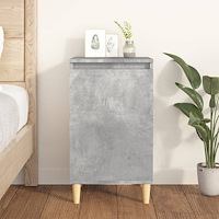 vidaXL Sängbord betonggrå 40x35x70 cm konstruerat trä
