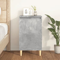 vidaXL Sängbord betonggrå 40x35x70 cm konstruerat trä