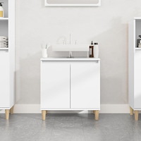vidaXL Tvättställsskåp vit 58x33x60 cm konstruerat trä