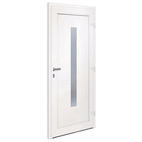 vidaXL Ytterdörr antracit 88x200 cm PVC