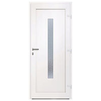 vidaXL Ytterdörr antracit 88x200 cm PVC