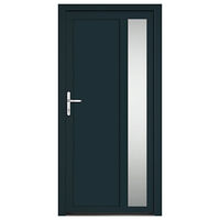 vidaXL Ytterdörr antracit 98x200 cm PVC