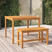 vidaXL Trädgårdsbänk 80 cm massivt akaciaträ