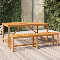 vidaXL Trädgårdsbord 150x90x74 cm massivt akaciaträ