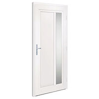 vidaXL Ytterdörr vit 98x208 cm PVC