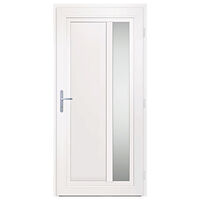 vidaXL Ytterdörr vit 98x208 cm PVC