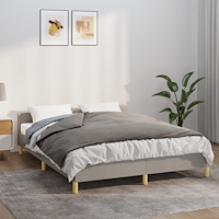 vidaXL Tyngdtäcke med påslakan grå 122x183 cm 9 kg tyg